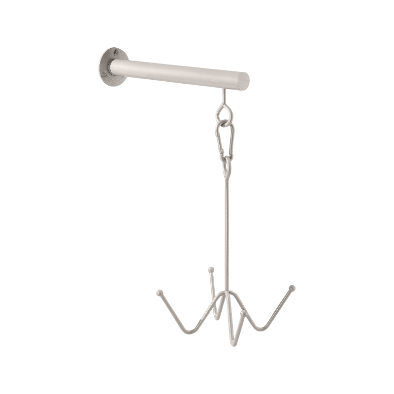 Grooming Deluxe - Wall-mounted 4-branch bridle holder silver 