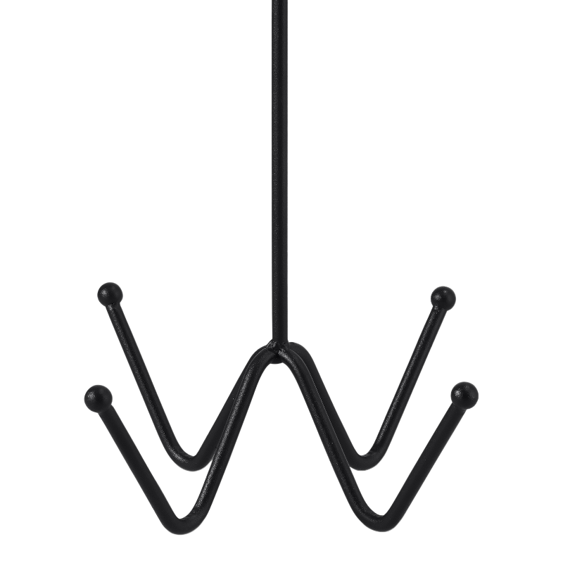 Grooming Deluxe - Wall-mounted 4-branch bridle hook black 