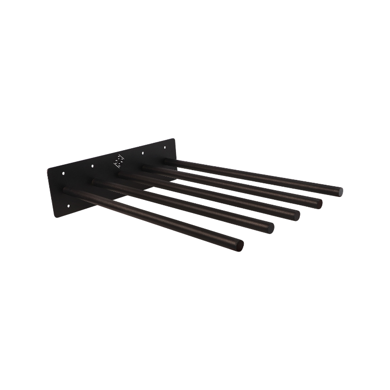 Grooming Deluxe - 5-piece black rug holder 