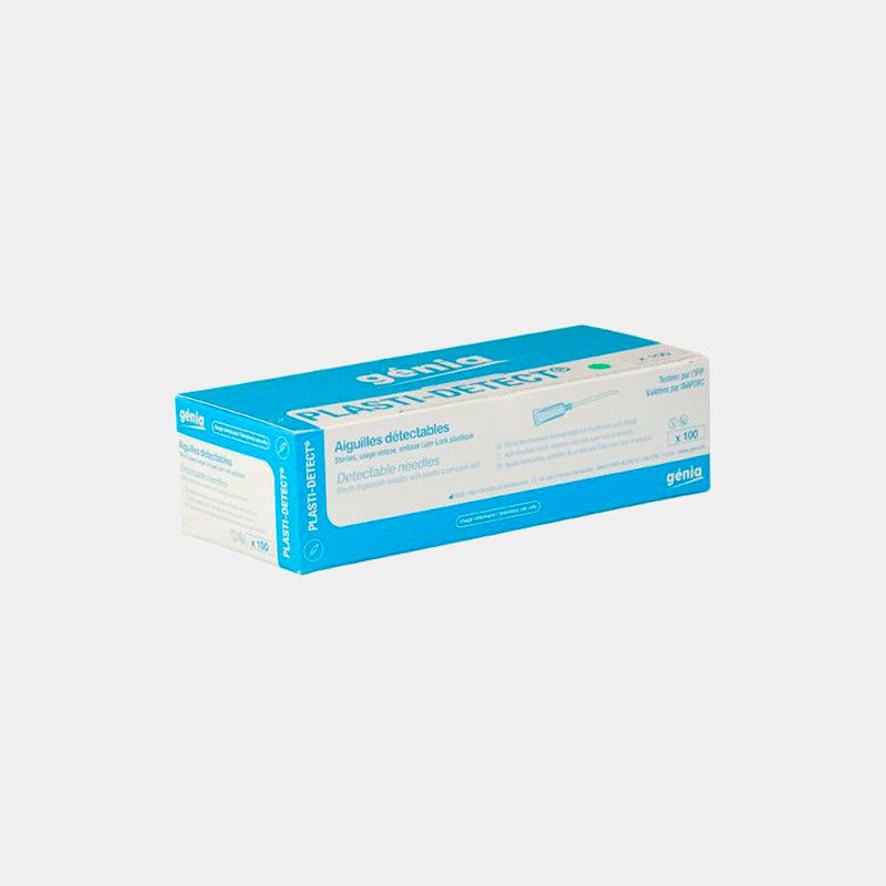 Genia - Aiguilles hypodermiques détectables stériles à usage unique Plasti-Detec 1.5 mm | - Ohlala