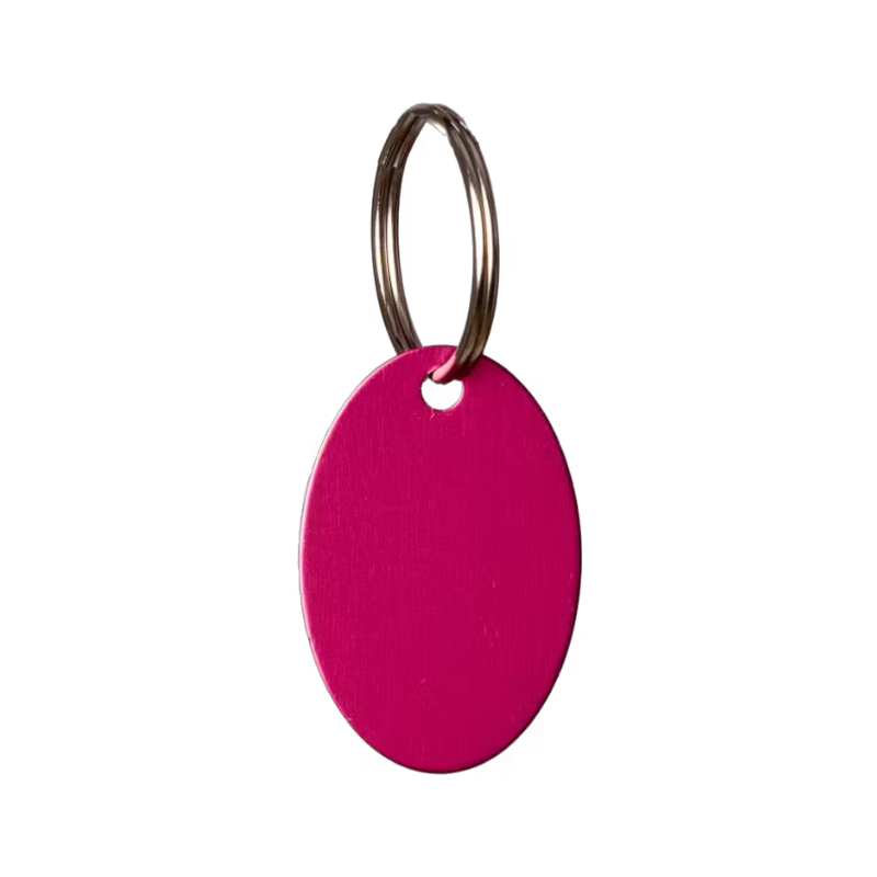 Grooming Deluxe - Médaille à graver ovale rose | - Ohlala
