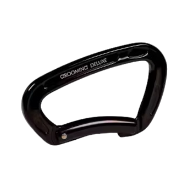 Grooming Deluxe - Mousqueton de sécurité en aluminium noir