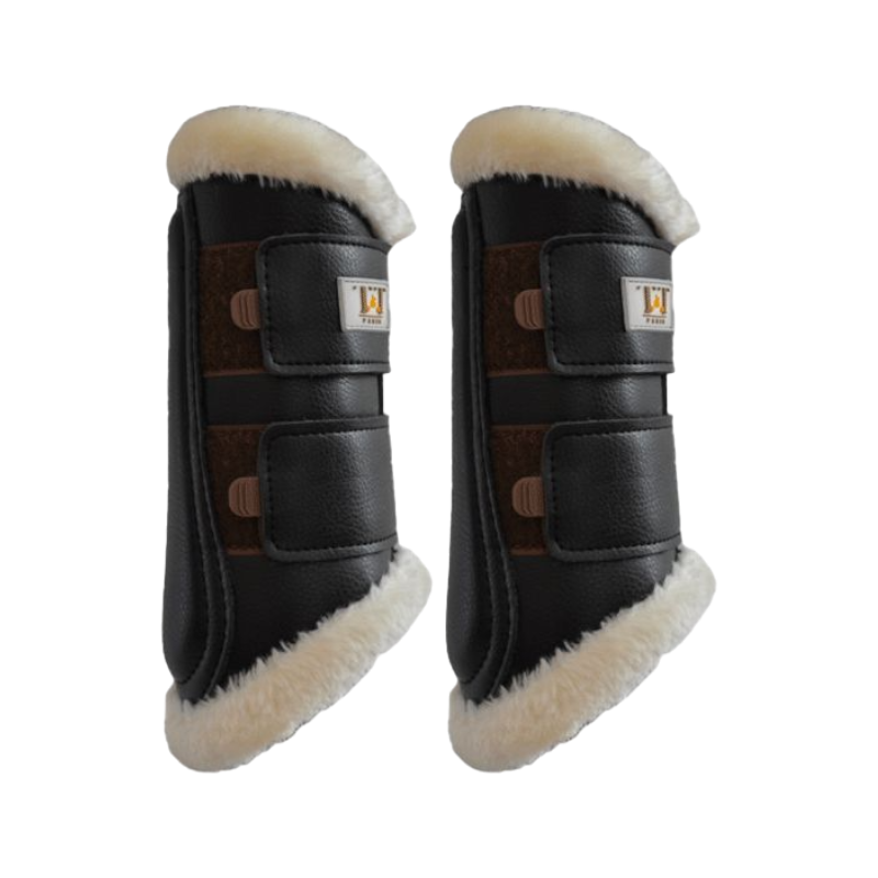 TdeT - Closed rear gaiters black sheep/tobacco