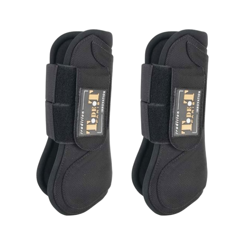 TdeT - Self-tightening open gaiters black