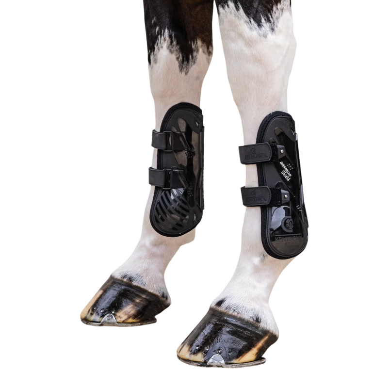 Kentucky Horsewear - Velcro beenbeschermers Bamboo zwart | - Ohlala