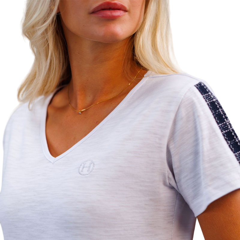 Harcour - T-shirt manches courtes femme Toscane blanc