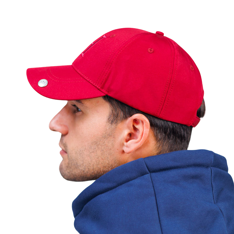 Harcour - Casquette Bryan rouge rubis