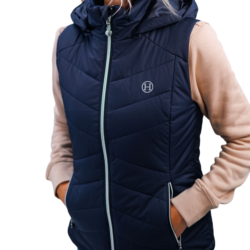 Harcour - Best of navy women's sleeveless down jacket