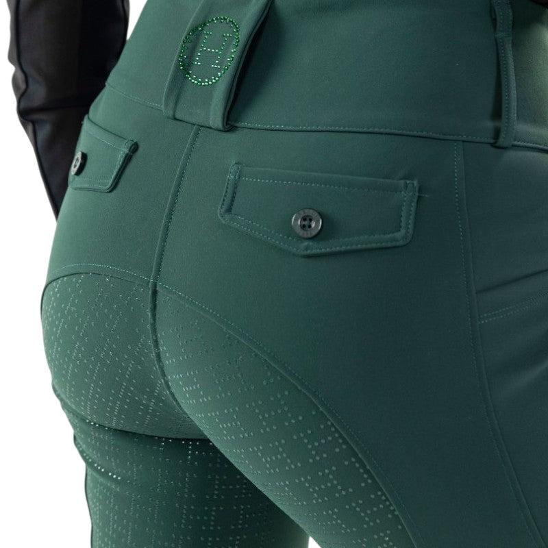 Harcour - Women's riding pants Ludivine jungle green 