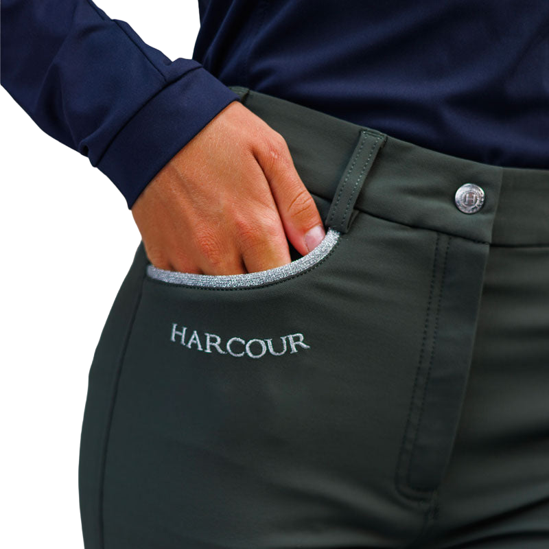 Harcour - Pantalon d'équitation femme fix system grip Jaltika kaki | - Ohlala