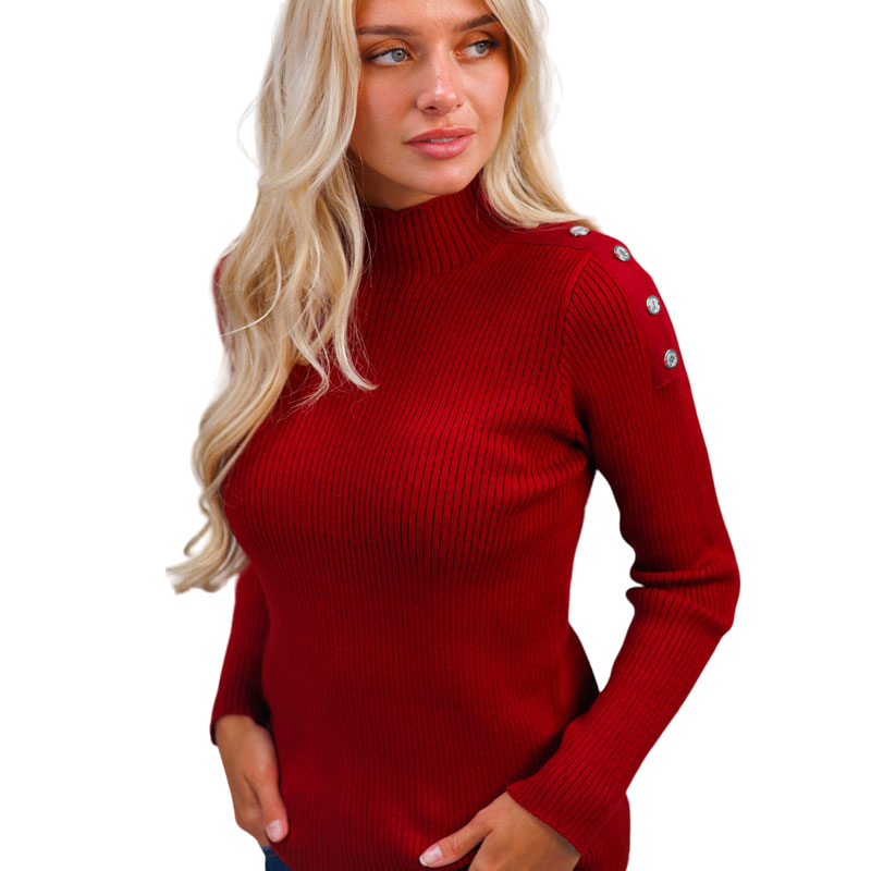 Harcour - Ruby red Swaambi women's sweater