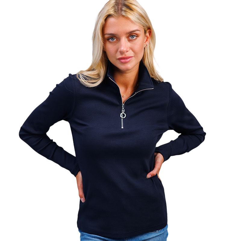 Harcour - T-shirt manches longues femme Pipal marine