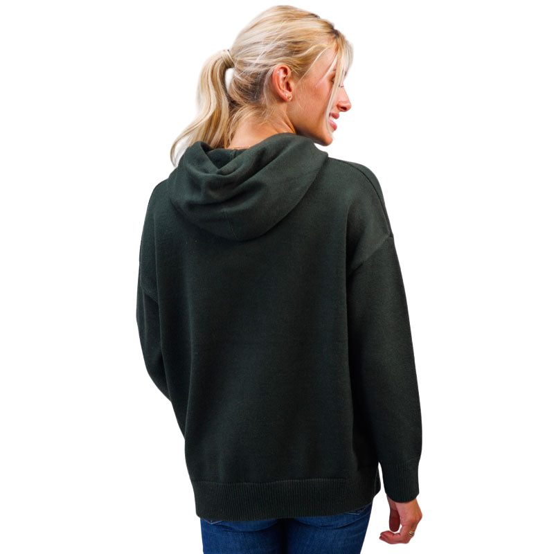 Harcour - Pretty khaki women's hooded sweatshirt