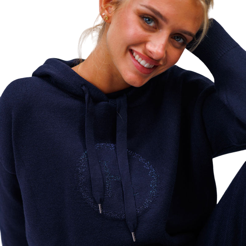 Harcour - Pretty navy women's hoodie