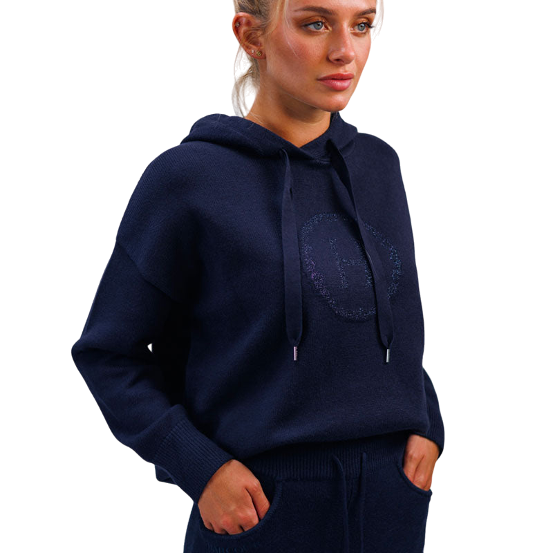 Harcour - Pretty navy women's hoodie