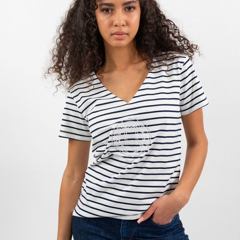 Harcour - T-shirt femme Trinity marinière | - Ohlala