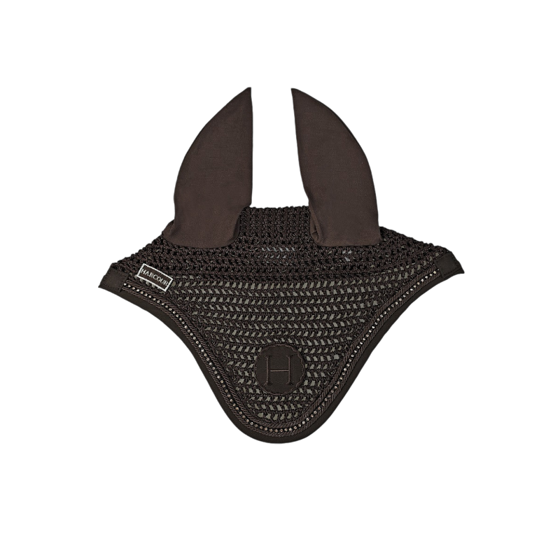 Harcour - Bonnet pour chevaux Fablir marron foncé