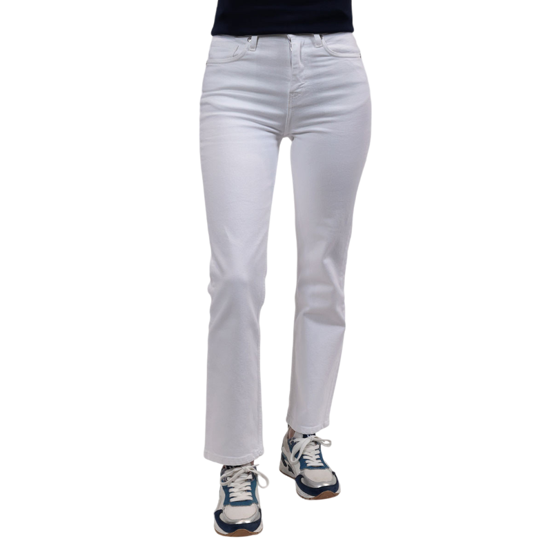 Harcour - Jean mom femme Juliette blanc