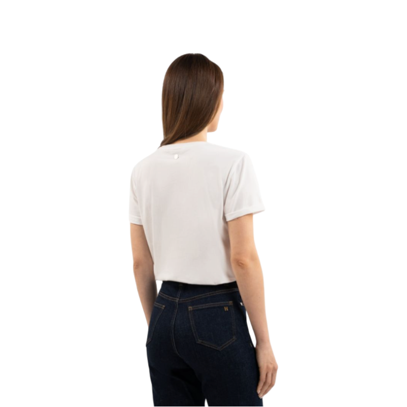 Harcour - T-shirt dames Hydra wit