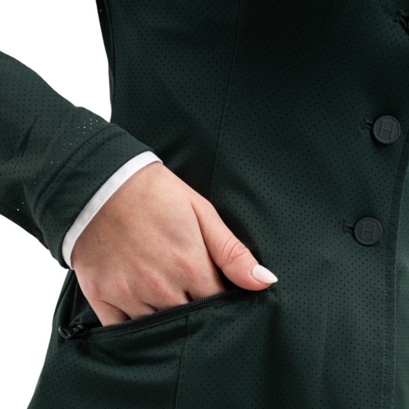 Harcour - Veste de concours femme Jade vert jungle