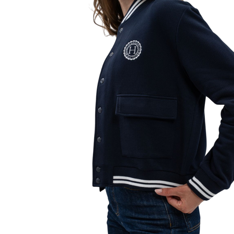 Harcour - Bomber a maniche lunghe donna Agathe navy
