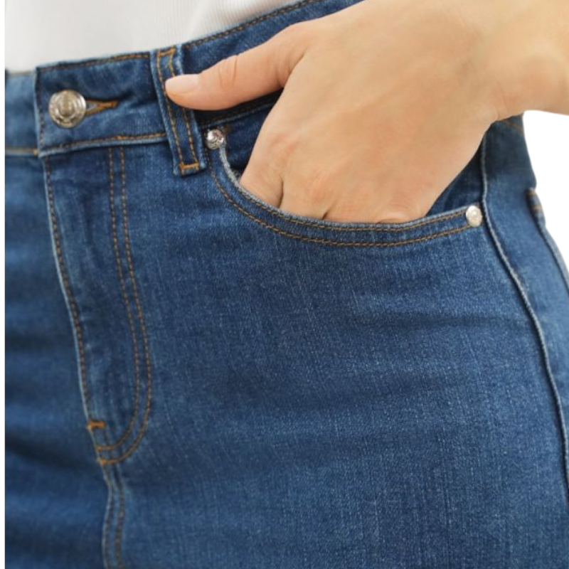 Harcour - Jeans donna Jeanne blu