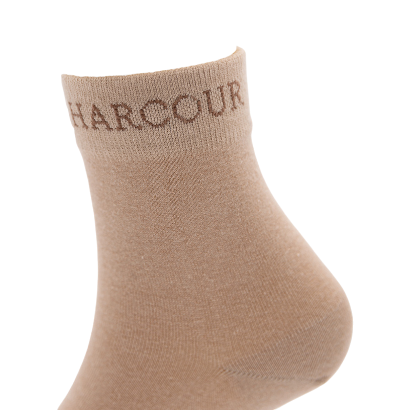 Calzini corti Cannella moka/crema (x3) - Harcour