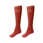 Harcour - Riding socks Badminton grapefruit (x2) | - Ohlala