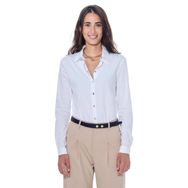 Harcour - Chemise manches longues femme Sharmy blanc