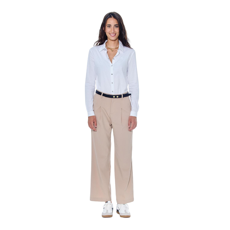 Harcour - Chemise manches longues femme Sharmy blanc