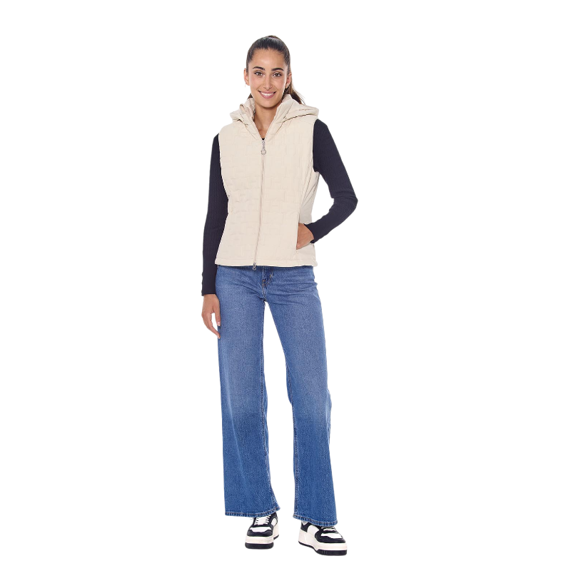 Harcour - Gilet sans manches femme Bernie ivoire