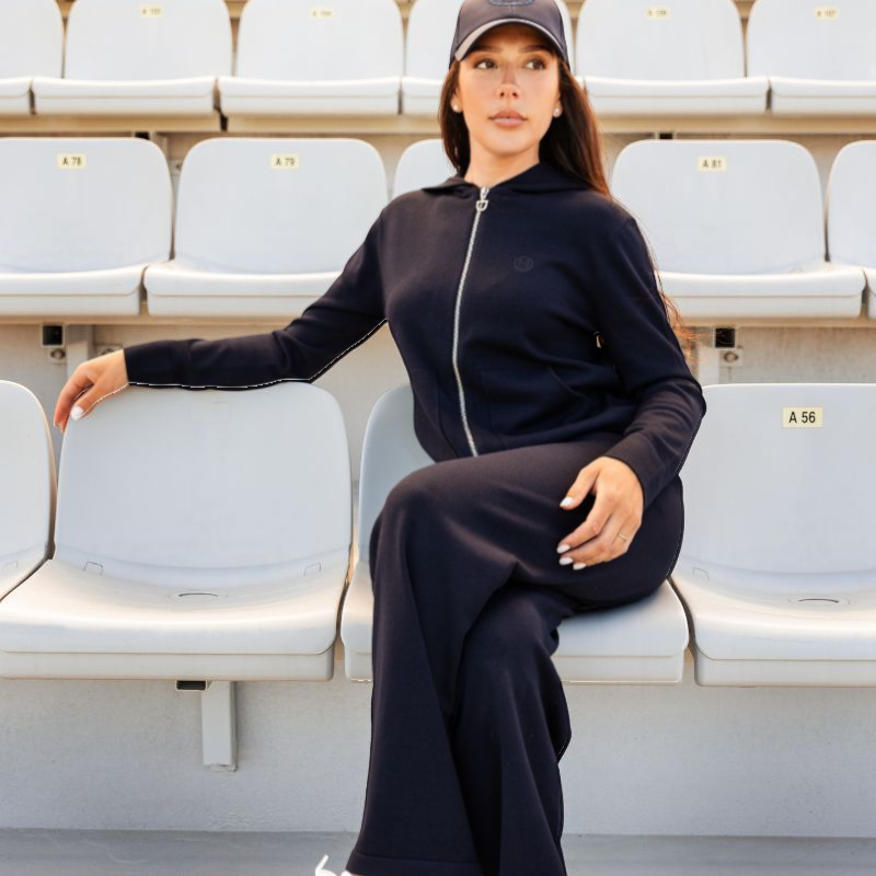 Harcour - Jogging en maille femme Andrea marine