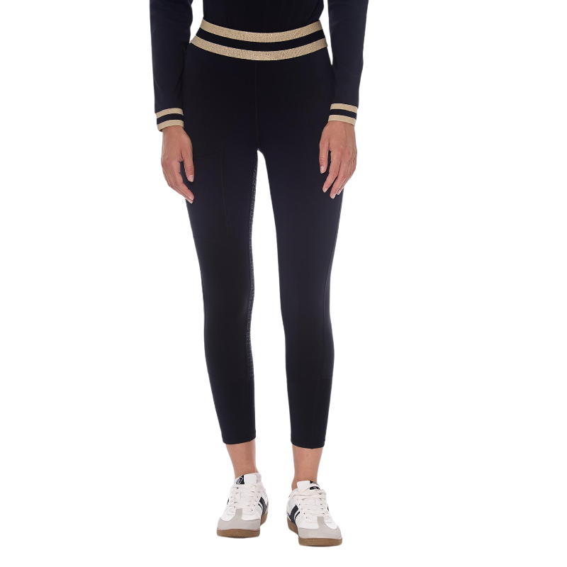 Harcour - Legging d'équitation femme Vega noir