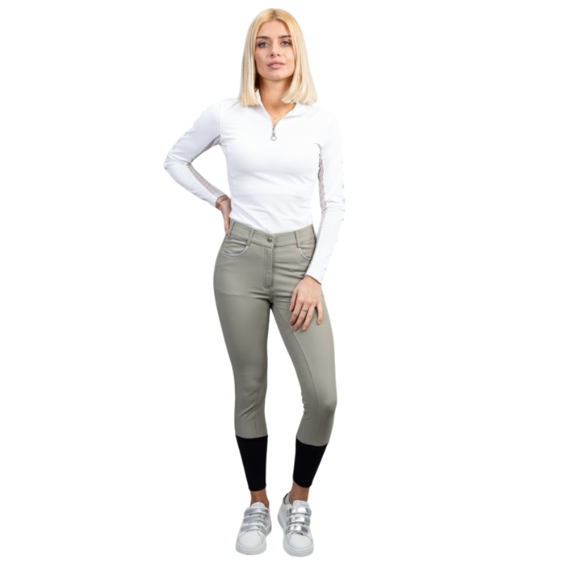 Harcour - Women's Vogue taupe riding pants 