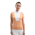 Harcour - Women's short-sleeve competition polo Paris apricot | - Ohlala