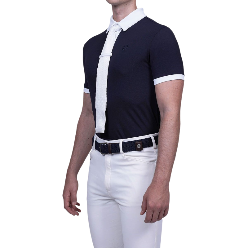 Harcour - Polo de concours manches courtes homme Preston marine