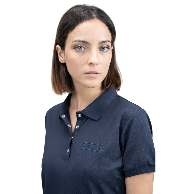 Harcour - Polo manches courtes femme Pacha marine