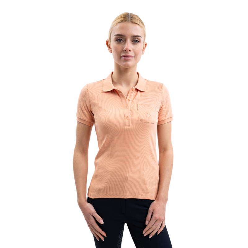 Harcour - Women's short sleeve polo Pamoly apricot 