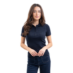 Harcour - Women's short-sleeve polo Pamoly navy | - Ohlala