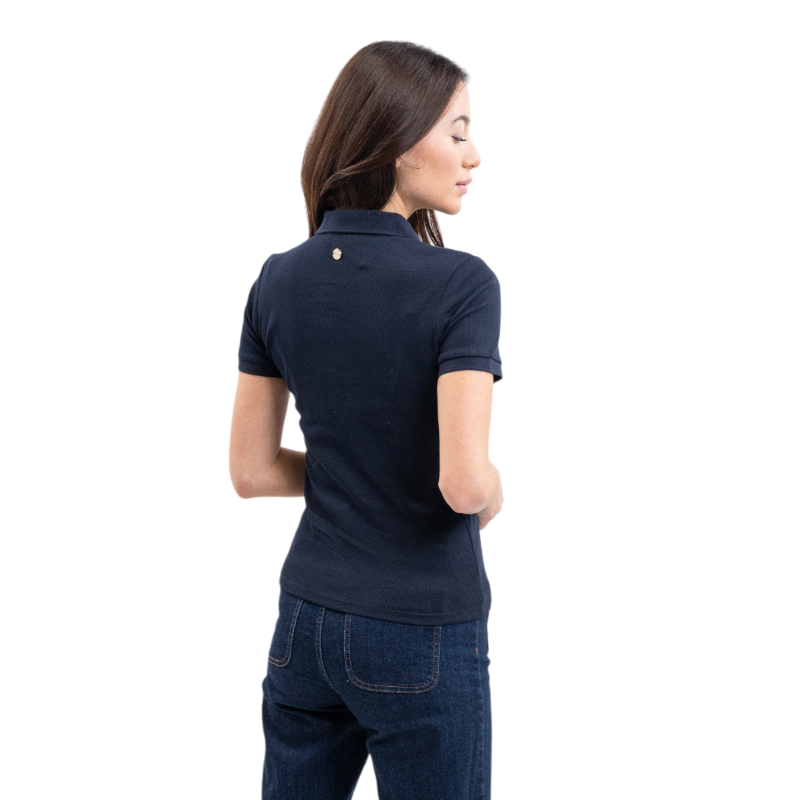 Harcour - Women's short sleeve polo Pamoly navy 