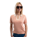 Harcour - Women's short-sleeve polo Peach apricot | - Ohlala