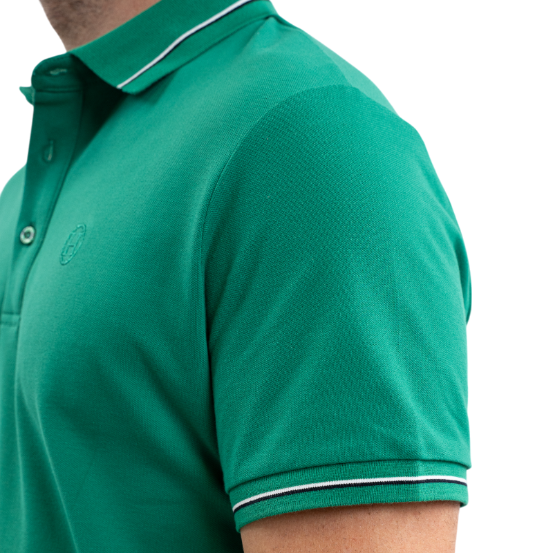 Harcour - Men's short sleeve polo Oscar emerald green 