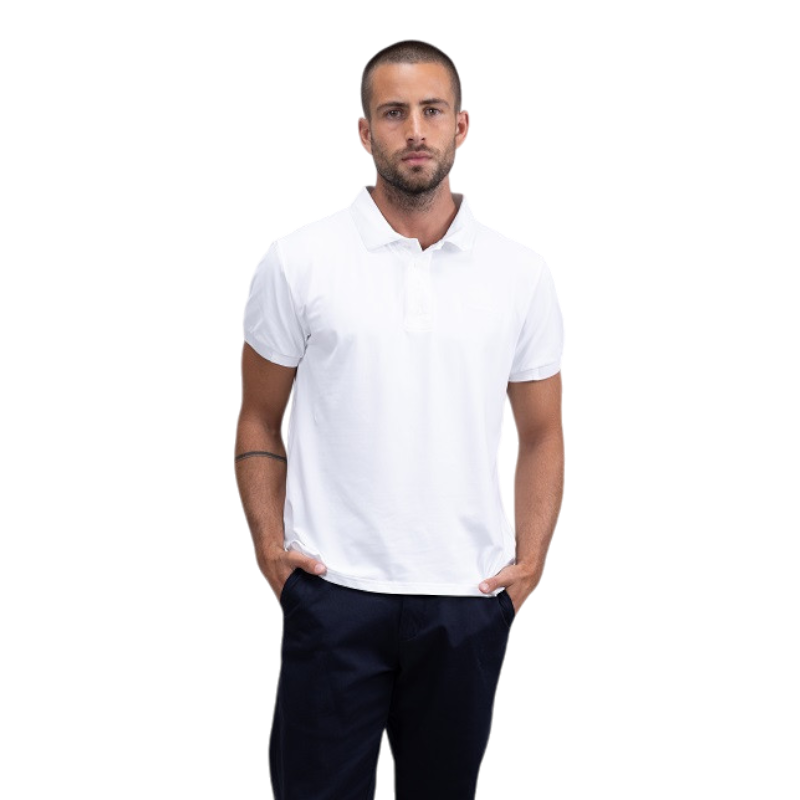 Harcour - Polo manches courtes homme Pami blanc