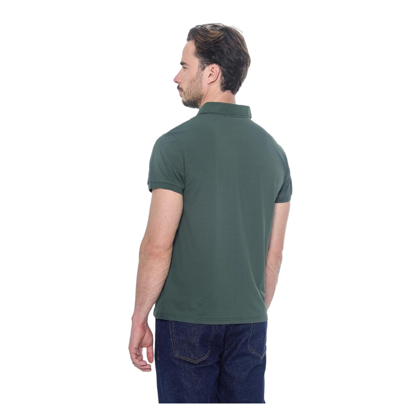 Harcour - Polo manches courtes homme Pami kaki