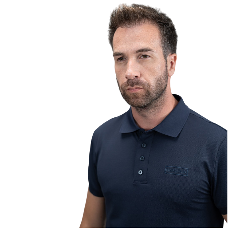 Harcour - Polo manches courtes homme Pami marine