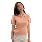Harcour - Women's short-sleeve T-shirt Pony apricot | - Ohlala