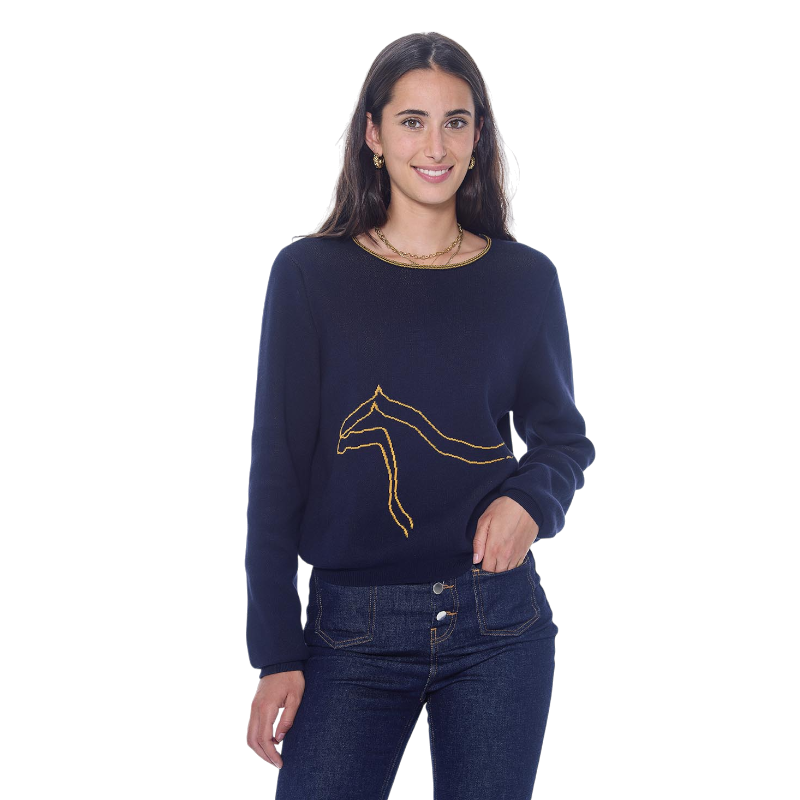 Harcour - Pull manches longues femme Swift marine