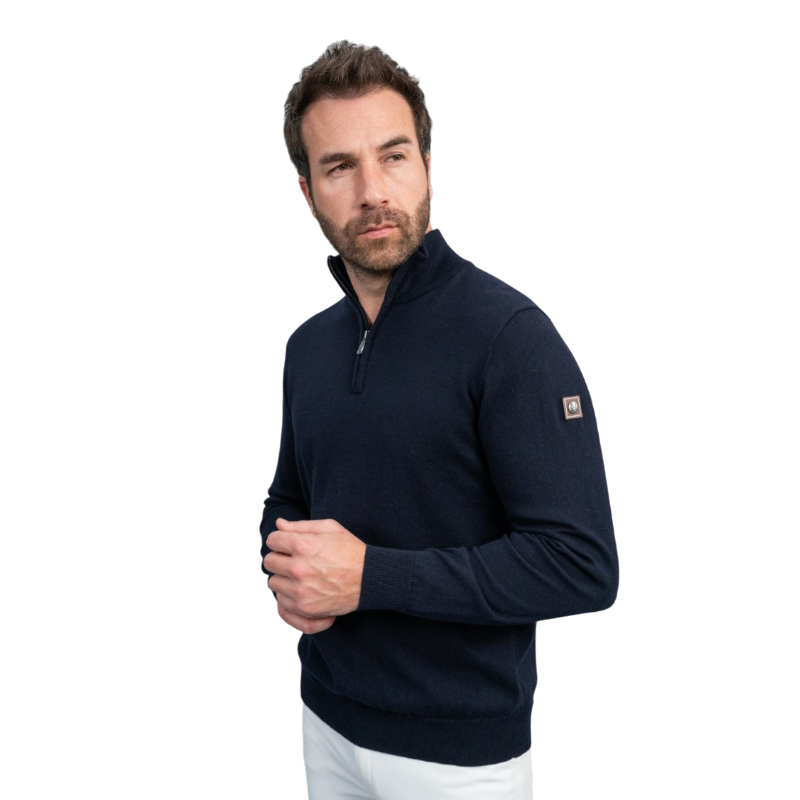 Harcour - Pull manches longues homme Parmo marine