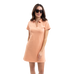 Harcour - Davina women's dress apricot | - Ohlala