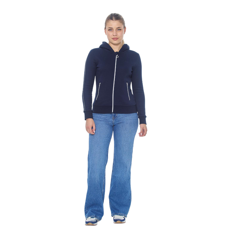 Harcour - Sweat à zip manches longues femme Sworm marine